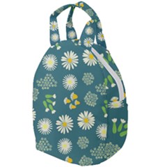 Drawing Flowers Meadow White Travel Backpack