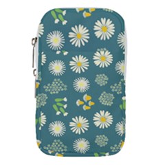 Drawing Flowers Meadow White Waist Pouch (large)