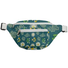 Drawing Flowers Meadow White Fanny Pack by Maspions