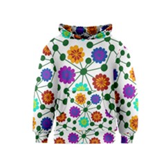 Bloom Plant Flowering Pattern Kids  Pullover Hoodie