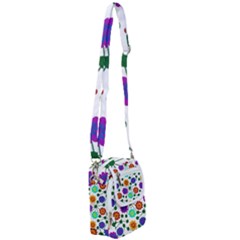 Bloom Plant Flowering Pattern Shoulder Strap Belt Bag