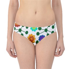 Bloom Plant Flowering Pattern Hipster Bikini Bottoms