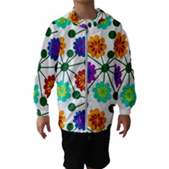 Bloom Plant Flowering Pattern Kids  Hooded Windbreaker