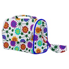 Bloom Plant Flowering Pattern Satchel Shoulder Bag by Maspions