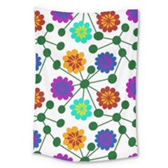 Bloom Plant Flowering Pattern Large Tapestry