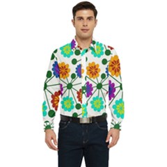 Bloom Plant Flowering Pattern Men s Long Sleeve  Shirt