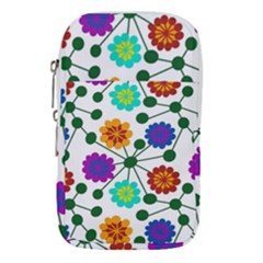 Bloom Plant Flowering Pattern Waist Pouch (large)