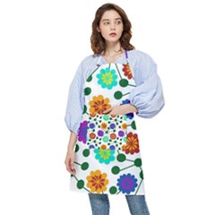 Bloom Plant Flowering Pattern Pocket Apron by Maspions