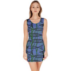 Fish Pike Pond Lake River Animal Bodycon Dress