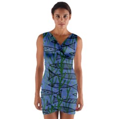 Fish Pike Pond Lake River Animal Wrap Front Bodycon Dress