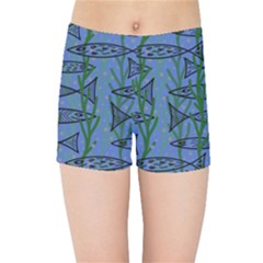 Fish Pike Pond Lake River Animal Kids  Sports Shorts