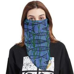 Fish Pike Pond Lake River Animal Face Covering Bandana (triangle)