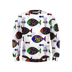 Fish Abstract Colorful Kids  Sweatshirt