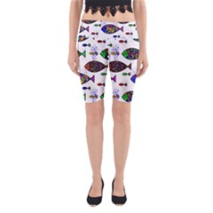 Fish Abstract Colorful Yoga Cropped Leggings