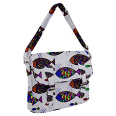 Fish Abstract Colorful Buckle Messenger Bag