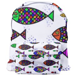 Fish Abstract Colorful Giant Full Print Backpack