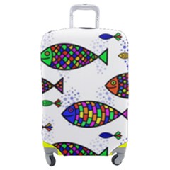 Fish Abstract Colorful Luggage Cover (medium)