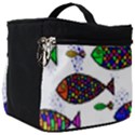 Fish Abstract Colorful Make Up Travel Bag (Big) View1