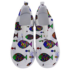 Fish Abstract Colorful No Lace Lightweight Shoes