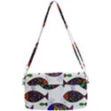 Fish Abstract Colorful Removable Strap Clutch Bag View2