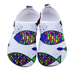 Fish Abstract Colorful Women s Sock-style Water Shoes by Maspions