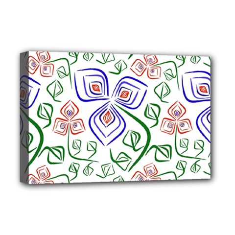 Bloom Nature Plant Pattern Deluxe Canvas 18  X 12  (stretched)