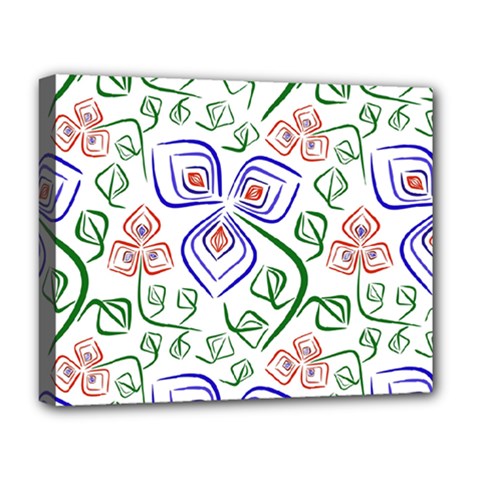 Bloom Nature Plant Pattern Deluxe Canvas 20  X 16  (stretched)