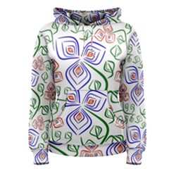 Bloom Nature Plant Pattern Women s Pullover Hoodie