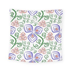 Bloom Nature Plant Pattern Square Tapestry (small)