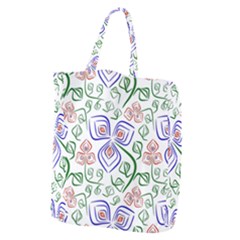 Bloom Nature Plant Pattern Giant Grocery Tote