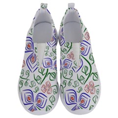 Bloom Nature Plant Pattern No Lace Lightweight Shoes