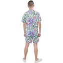 Bloom Nature Plant Pattern Men s Mesh T-Shirt and Shorts Set View2