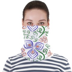 Bloom Nature Plant Pattern Face Seamless Bandana (adult)