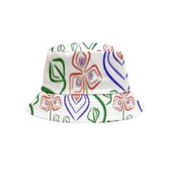 Bloom Nature Plant Pattern Inside Out Bucket Hat (kids)