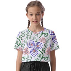 Bloom Nature Plant Pattern Kids  Basic T-shirt