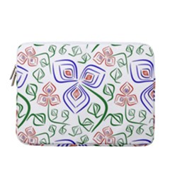 Bloom Nature Plant Pattern 13  Vertical Laptop Sleeve Case With Pocket by Maspions