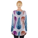 Pen Peacock Colors Colored Pattern Tie Up T-Shirt View2