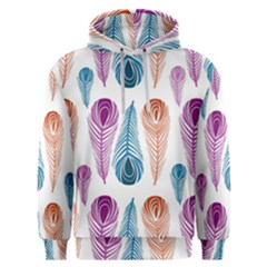 Pen Peacock Colors Colored Pattern Men s Overhead Hoodie