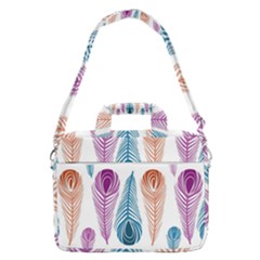 Pen Peacock Colors Colored Pattern Macbook Pro 15  Shoulder Laptop Bag