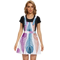 Pen Peacock Colors Colored Pattern Apron Dress