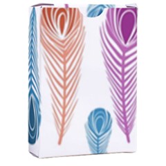 Pen Peacock Colors Colored Pattern Playing Cards Single Design (rectangle) With Custom Box