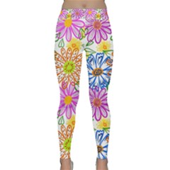 Bloom Flora Pattern Printing Classic Yoga Leggings