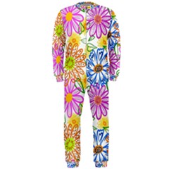 Bloom Flora Pattern Printing Onepiece Jumpsuit (men)