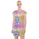 Bloom Flora Pattern Printing Cap Sleeve Bodycon Dress View1