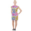 Bloom Flora Pattern Printing Cap Sleeve Bodycon Dress View2