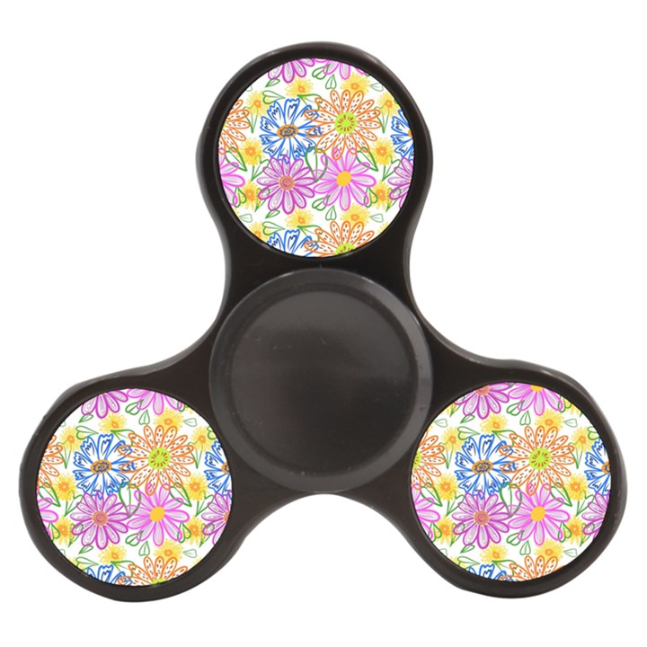 Bloom Flora Pattern Printing Finger Spinner