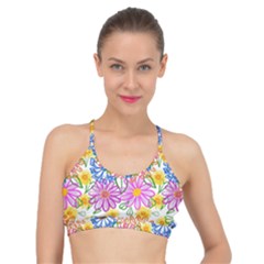 Bloom Flora Pattern Printing Basic Training Sports Bra