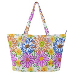 Bloom Flora Pattern Printing Full Print Shoulder Bag