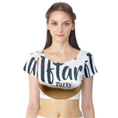 Iftar-party-t-w-01 Short Sleeve Crop Top