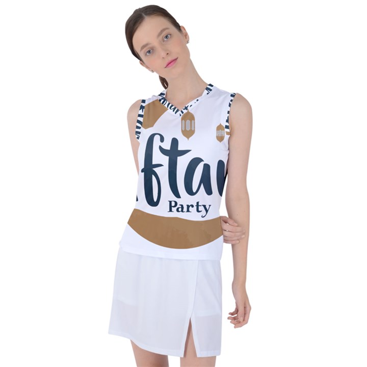 Iftar-party-t-w-01 Women s Sleeveless Sports Top